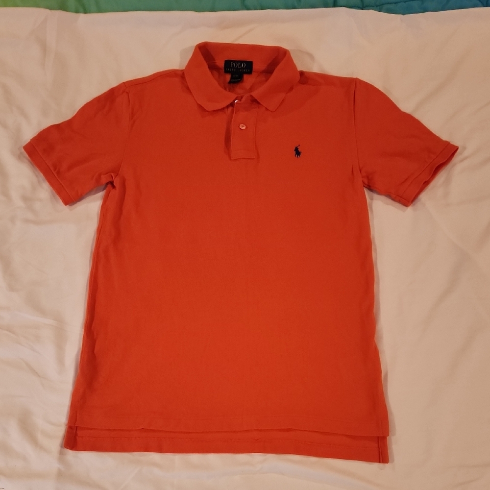 Polo Ralph Lauren Orange Polo Shirt.  Youth Large 14-16